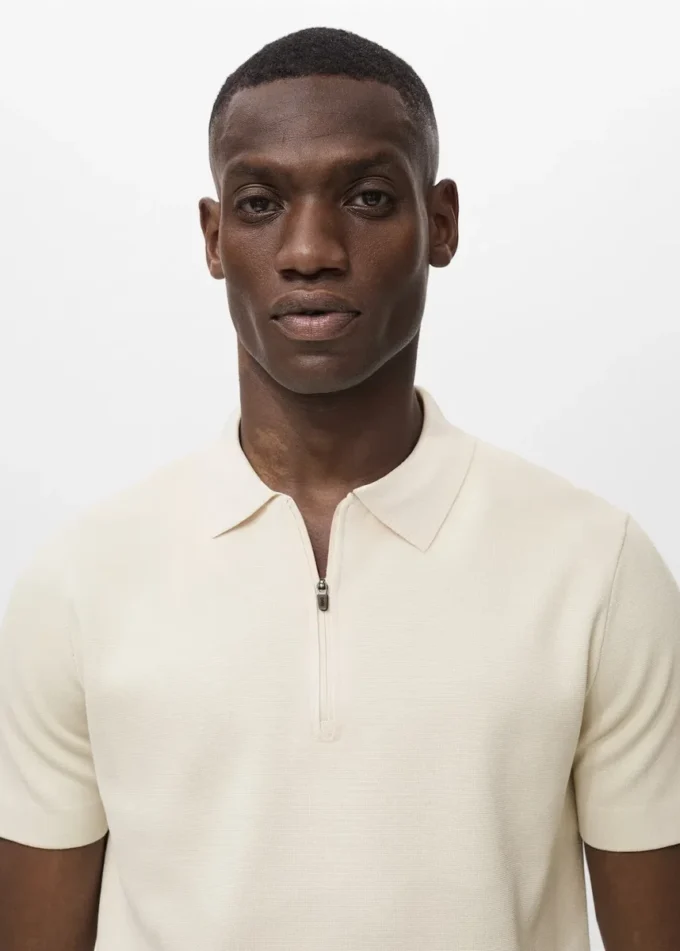 Polo in maglia fine COOLMAX® con cerniera Polo in maglia fine COOLMAX® con cerniera