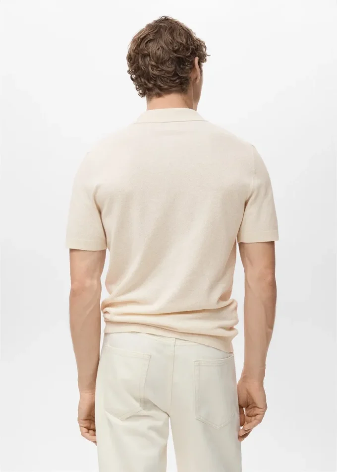 Polo in maglia fine di cotone Polo in maglia fine di cotone