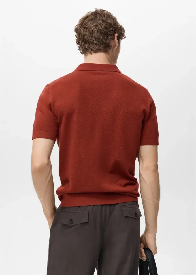 Polo in maglia fine di cotone Polo in maglia fine di cotone