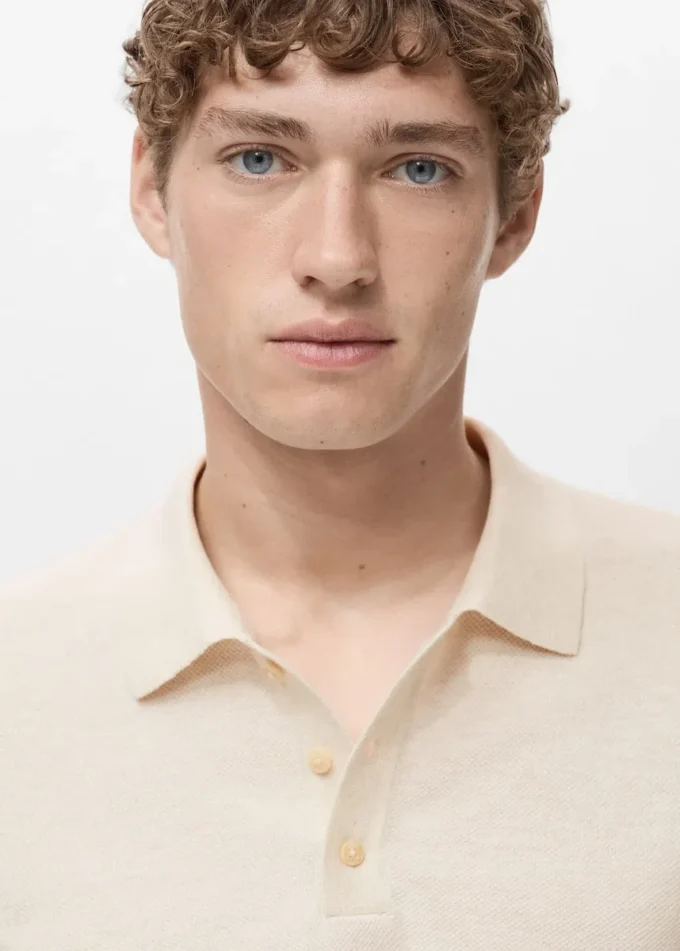 Polo in maglia fine di cotone Polo in maglia fine di cotone