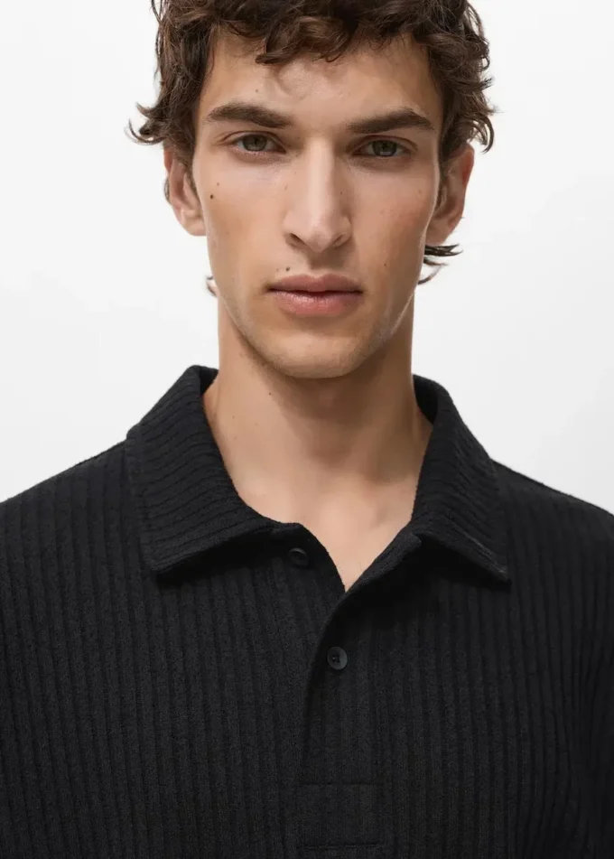 Polo in maglia testurizzata Polo in maglia testurizzata