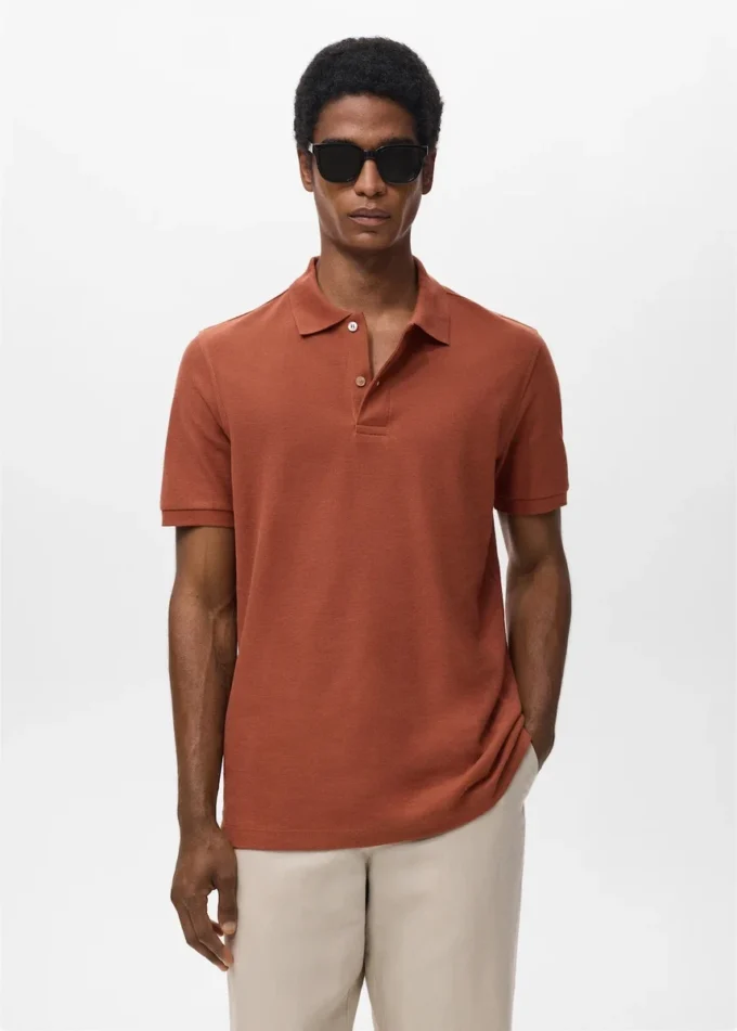 Polo in piqué di cotone dalla vestibilità regolare Polo in piqué di cotone dalla vestibilità regolare