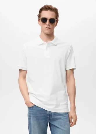 Polo in piqué di cotone dalla vestibilità regolare Polo in piqué di cotone dalla vestibilità regolare