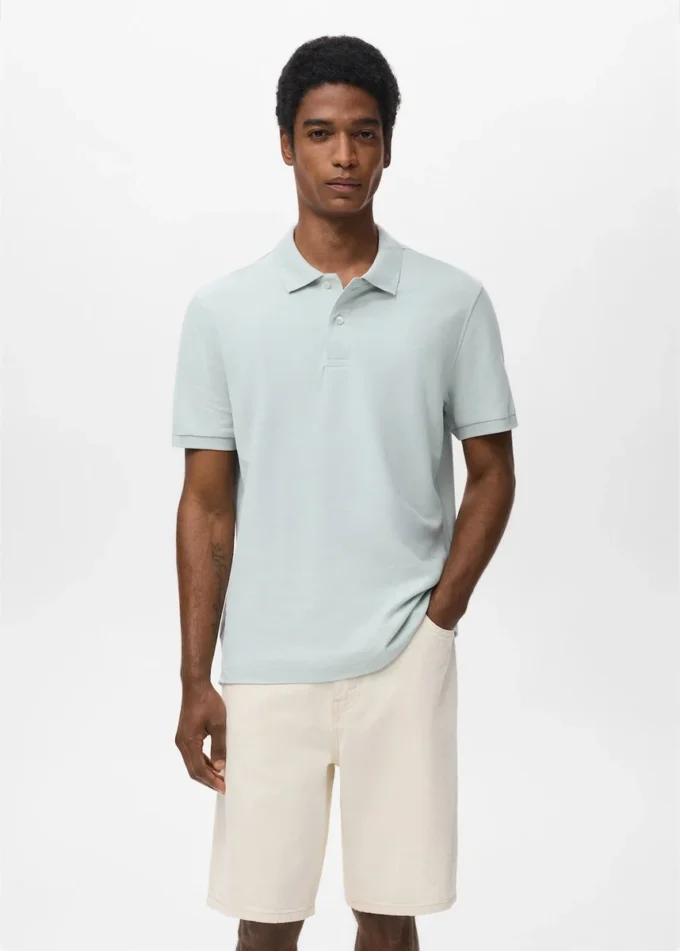 Polo in piqué di cotone dalla vestibilità regolare Polo in piqué di cotone dalla vestibilità regolare