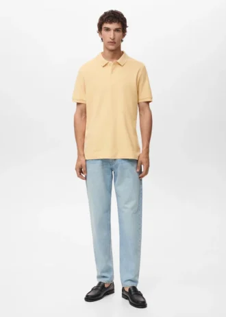 Polo in piqué di cotone dalla vestibilità regolare