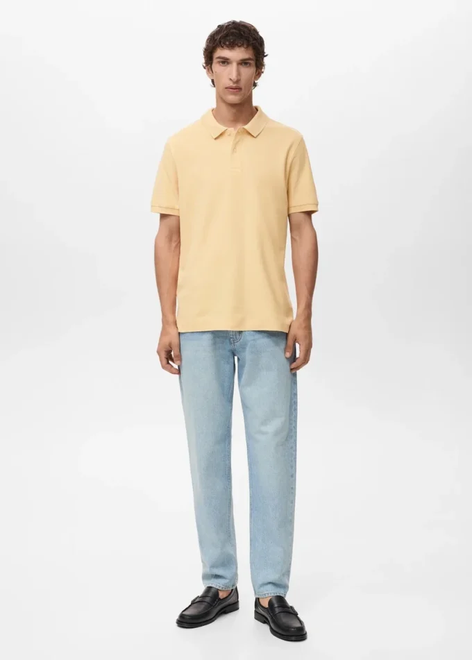 Polo in piqué di cotone dalla vestibilità regolare Polo in piqué di cotone dalla vestibilità regolare