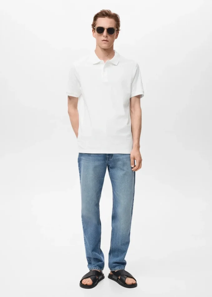 Polo in piqué di cotone dalla vestibilità regolare Polo in piqué di cotone dalla vestibilità regolare
