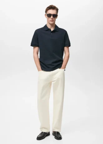 Polo in piqué di cotone dalla vestibilità regolare Polo in piqué di cotone dalla vestibilità regolare