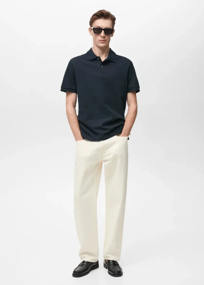 Polo in piqué di cotone dalla vestibilità regolare Polo in piqué di cotone dalla vestibilità regolare