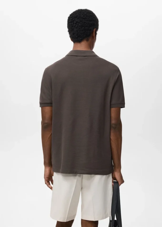 Polo in piqué di cotone dalla vestibilità regolare Polo in piqué di cotone dalla vestibilità regolare