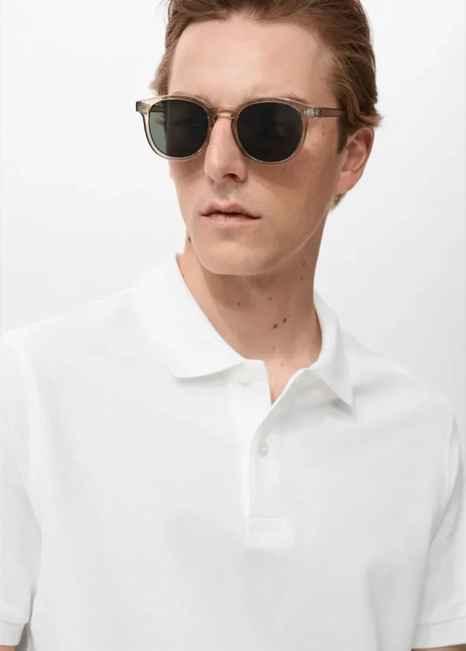 Polo in piqué di cotone dalla vestibilità regolare Polo in piqué di cotone dalla vestibilità regolare