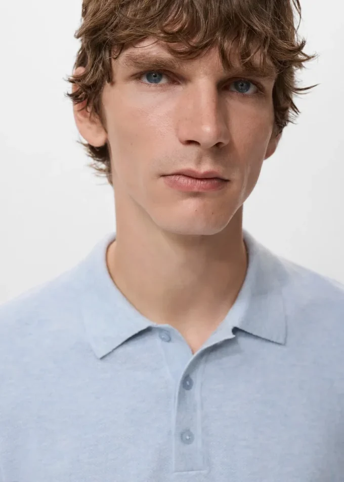 Polo slim fit in maglia strutturata Polo slim fit in maglia strutturata