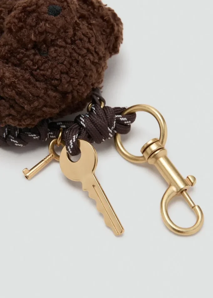 Portachiavi borsa con orsetto multi-ciondolo Portachiavi borsa con orsetto multi-ciondolo