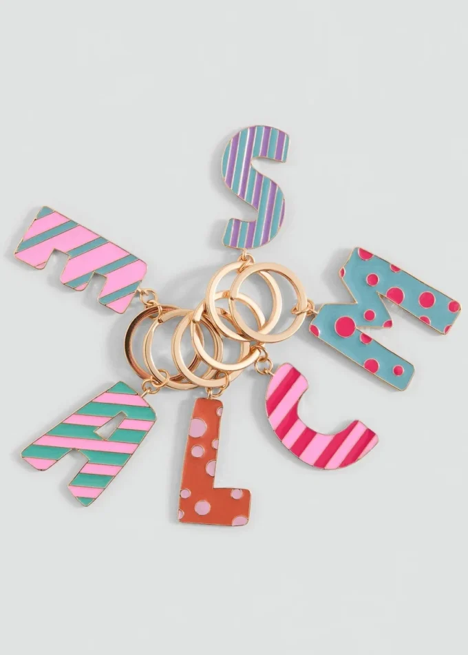 Portachiavi con iniziali