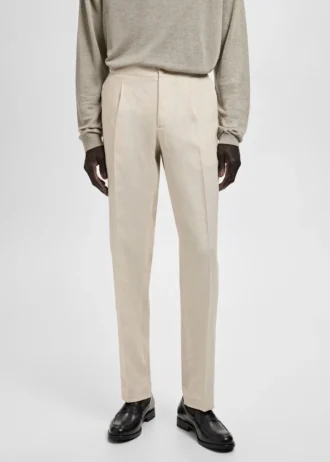 Salerno Pantaloni slim fit in 100% lino Salerno Pantaloni slim fit in 100% lino