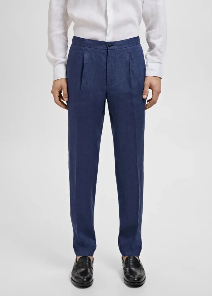 Salerno Pantaloni slim fit in 100% lino Salerno Pantaloni slim fit in 100% lino