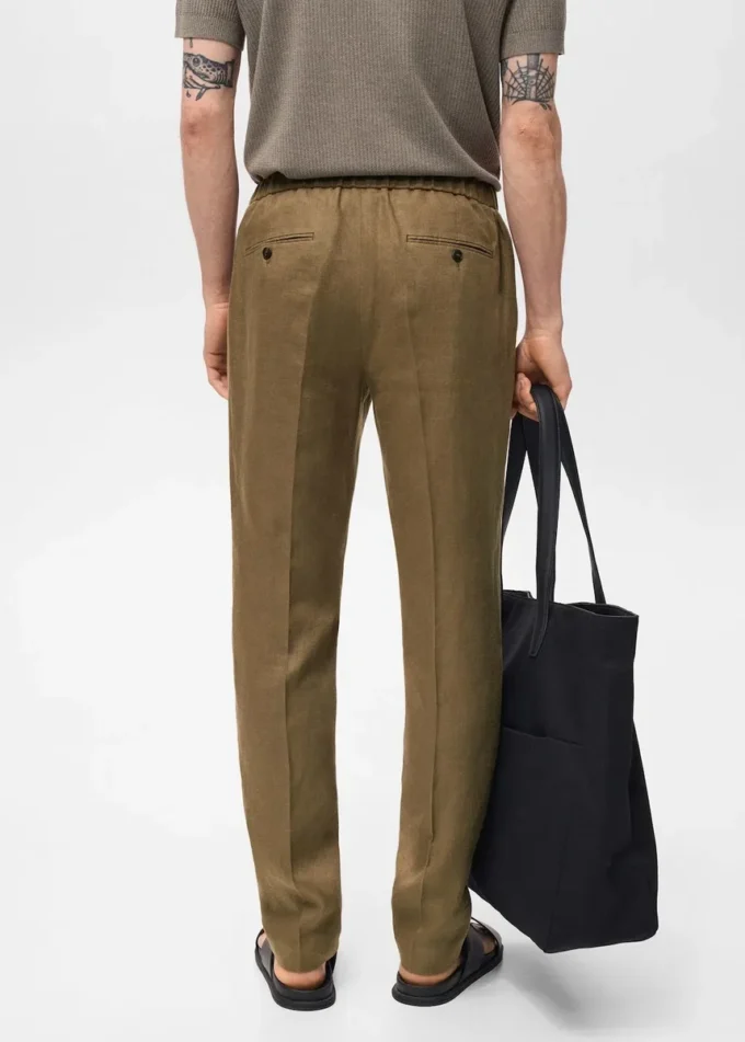 Salerno Pantaloni slim fit in 100% lino Salerno Pantaloni slim fit in 100% lino