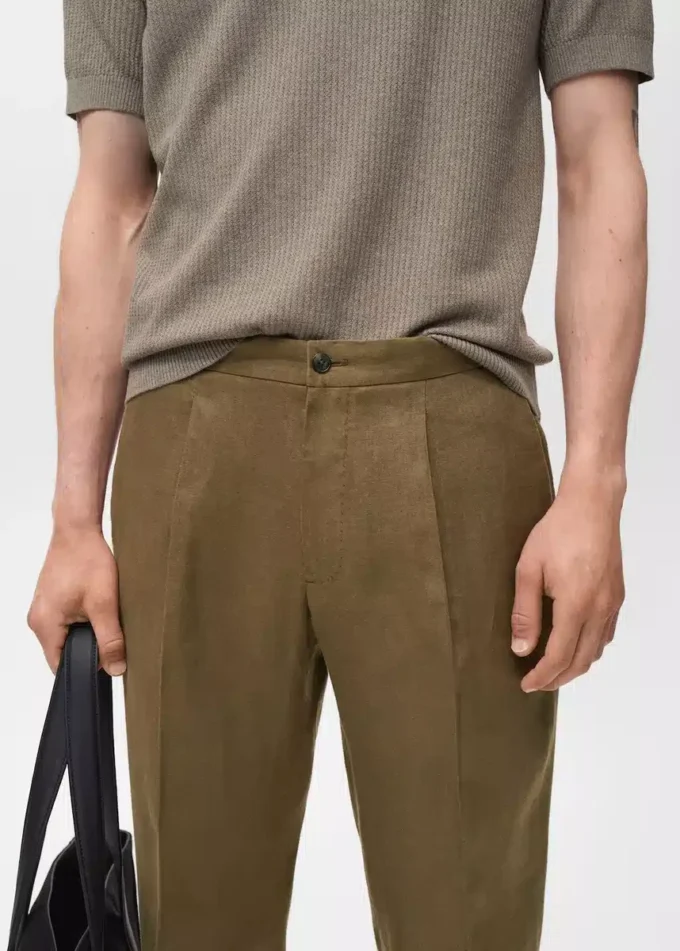 Salerno Pantaloni slim fit in 100% lino Salerno Pantaloni slim fit in 100% lino