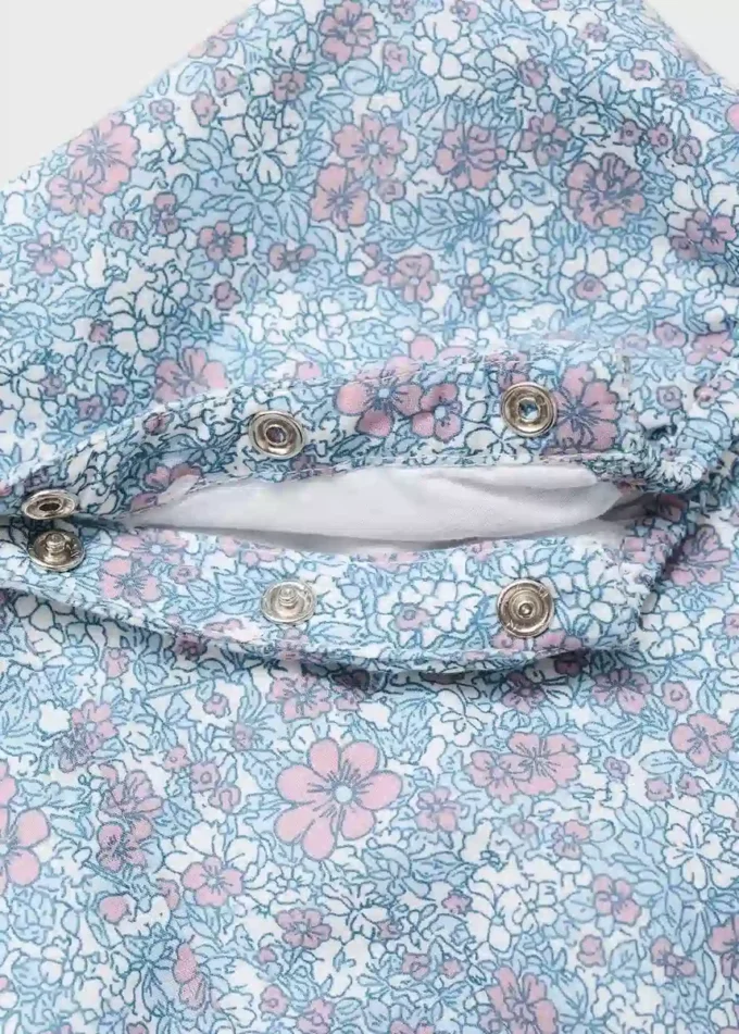 Salopette con stampa floreale Salopette con stampa floreale