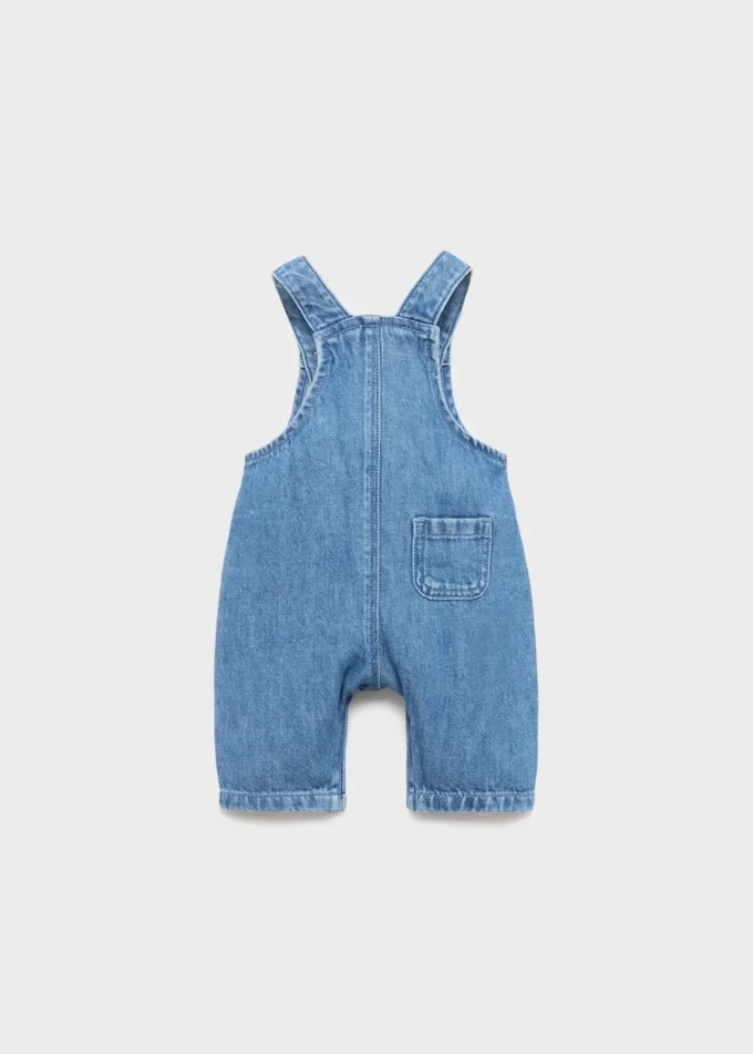 Salopette con tasche in denim Salopette con tasche in denim