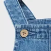 Salopette con tasche in denim Salopette con tasche in denim