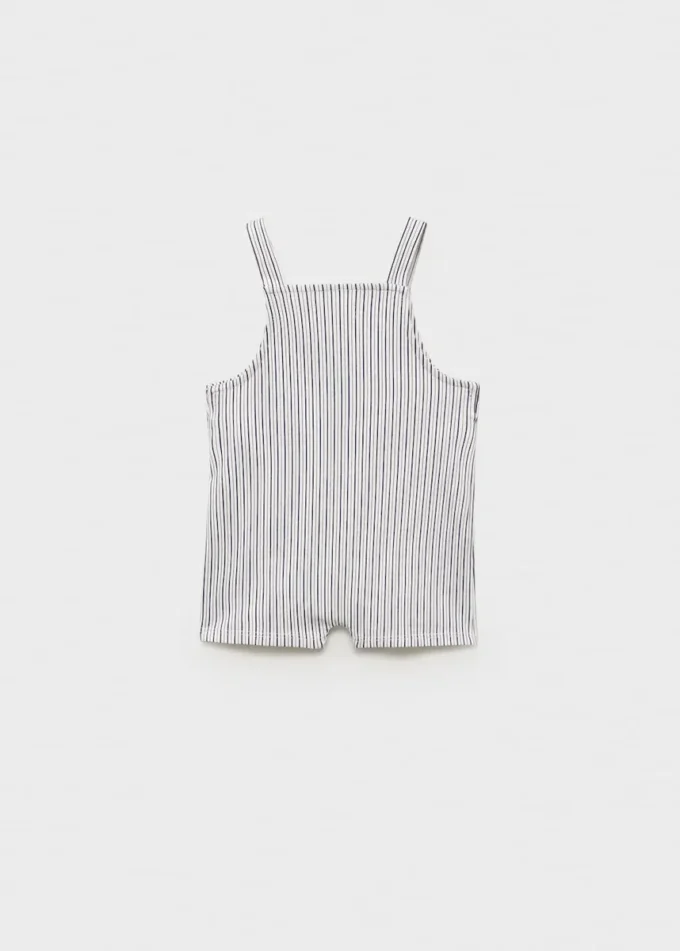 Salopette corta a righe Salopette corta a righe