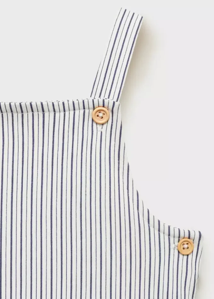 Salopette corta a righe Salopette corta a righe