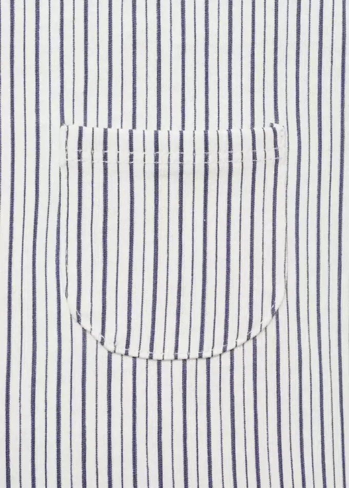 Salopette corta a righe Salopette corta a righe