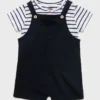 Salopette corta in cotone Salopette corta in cotone