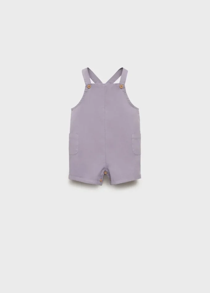 Salopette corta in denim Salopette corta in denim