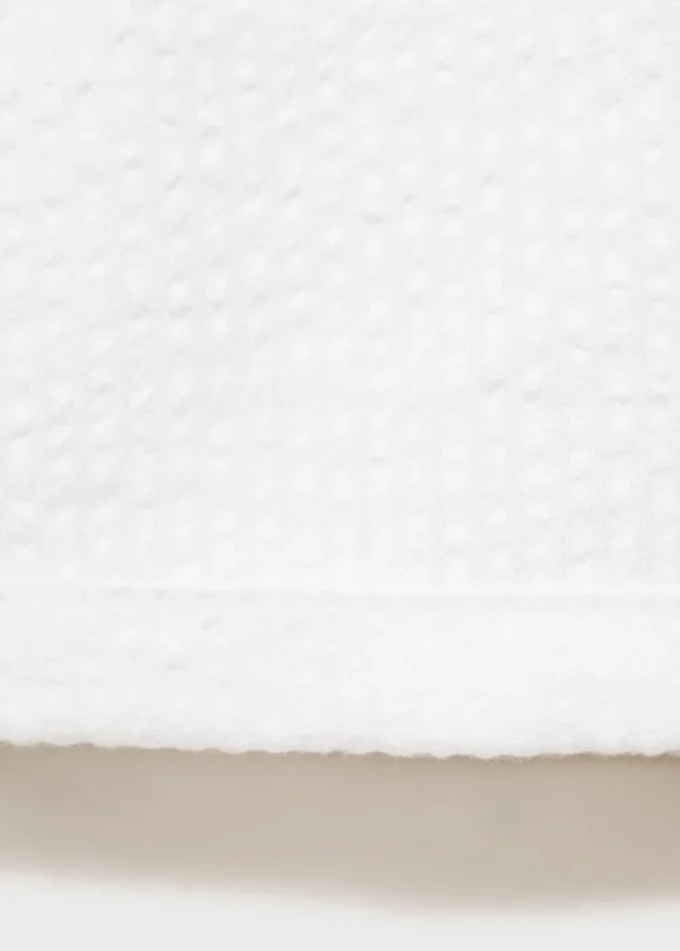 Salopette in cotone testurizzato