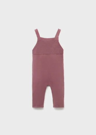 Salopette lavorata a maglia con ricami