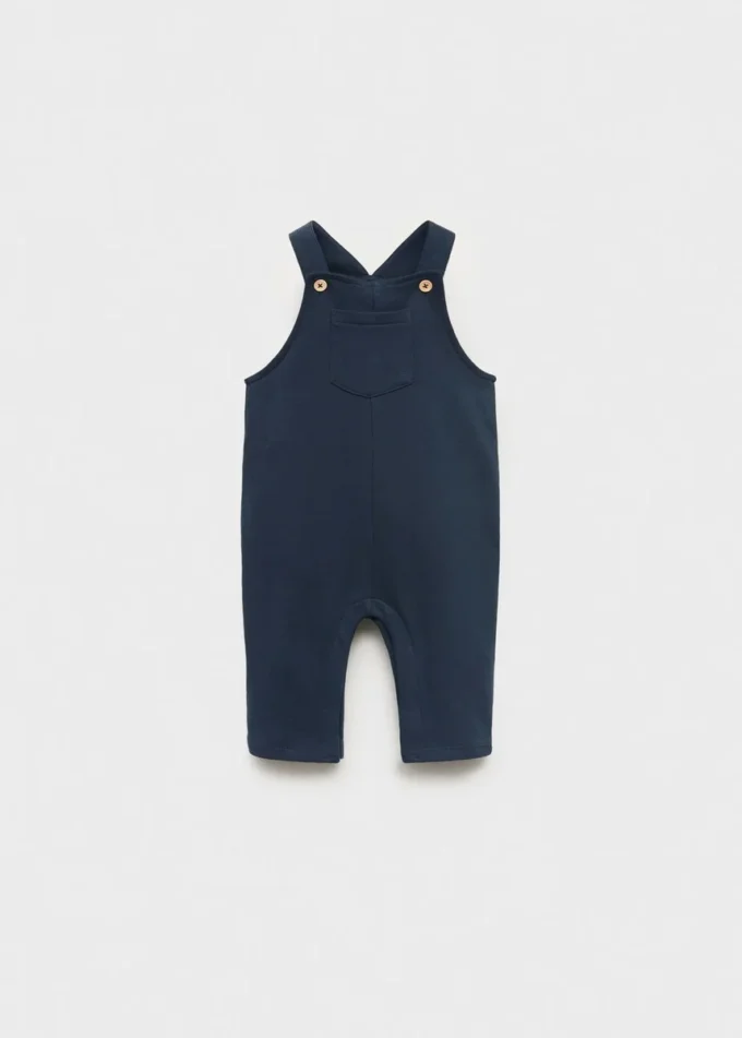 Salopette lunga in cotone