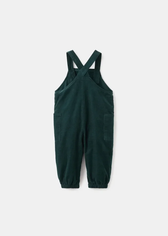 Salopette lunga in velluto a coste