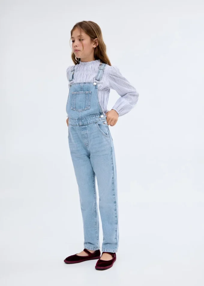 Salopette lunghe in denim Salopette lunghe in denim