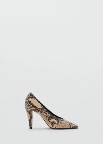 Scarpe con tacco alto con stampa animalier