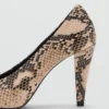 Scarpe con tacco alto con stampa animalier Scarpe con tacco alto con stampa animalier