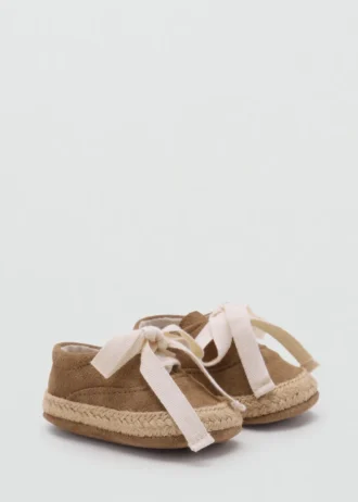 Scarpe in pelle con fiocco