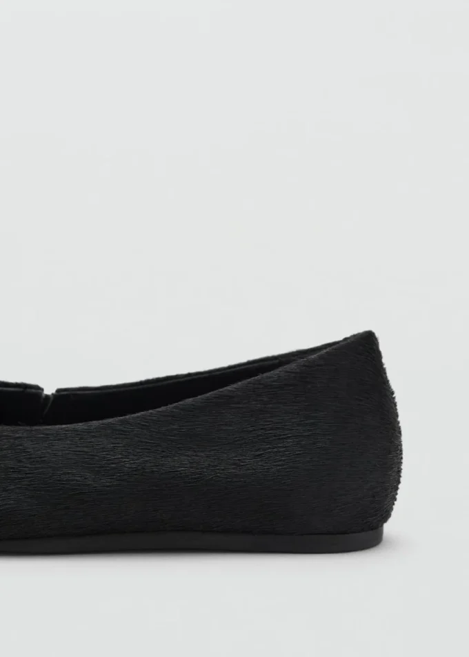 Scarpe in pelle con pelliccia Scarpe in pelle con pelliccia