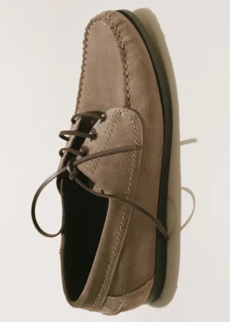 Scarpe nautiche in pelle scamosciata