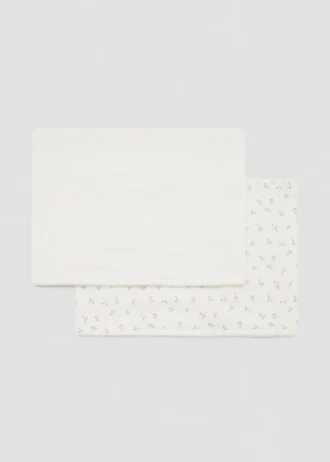 Scialle in cotone con stampa mini-fiori