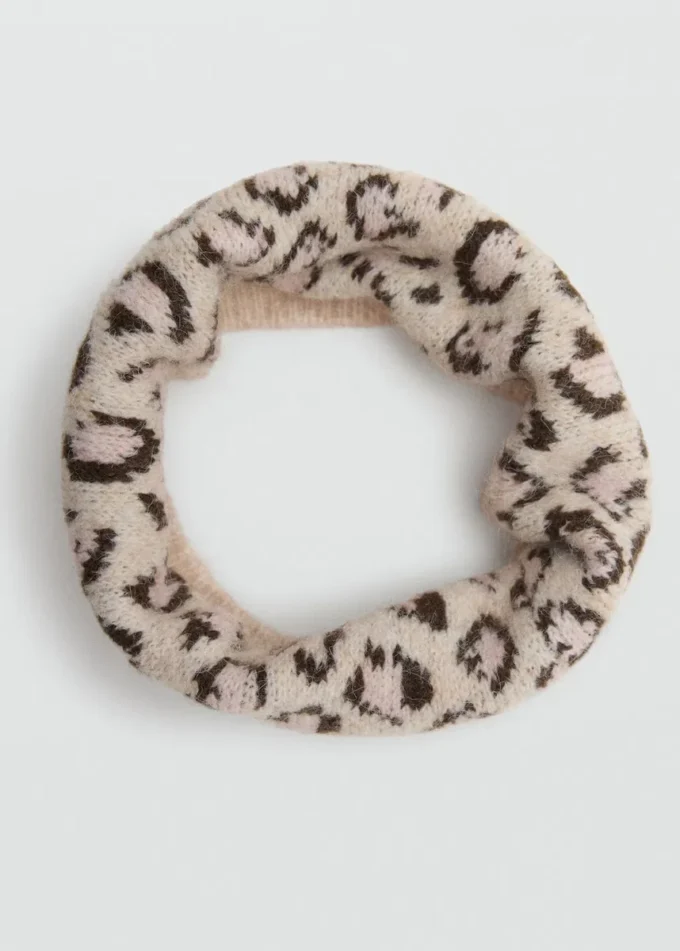 Sciarpa con stampa leopardata Sciarpa con stampa leopardata