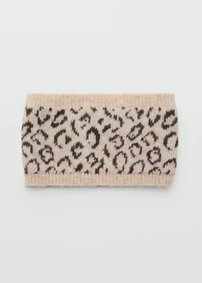 Sciarpa con stampa leopardata Sciarpa con stampa leopardata