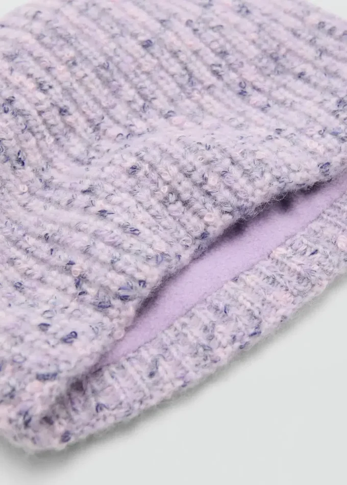 Sciarpa in maglia maculata