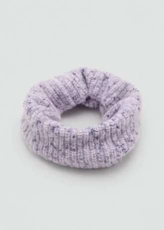 Sciarpa in maglia maculata