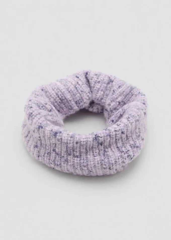 Sciarpa in maglia maculata