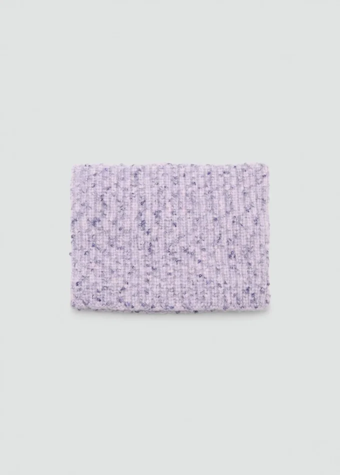 Sciarpa in maglia maculata