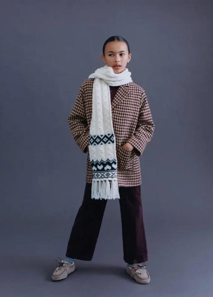 Sciarpa lavorata a maglia