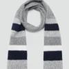 Sciarpa lavorata a maglia a righe Sciarpa lavorata a maglia a righe