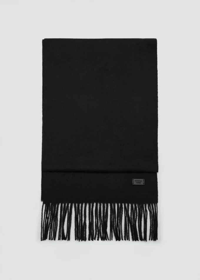 Sciarpa semplice con frange Sciarpa semplice con frange